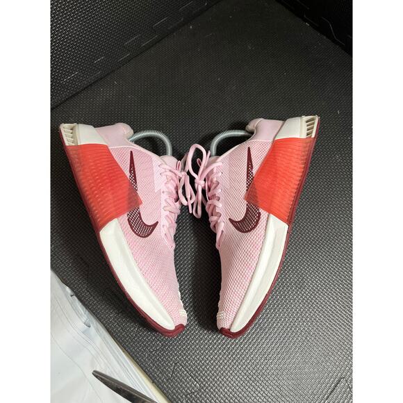 Womens Nike Metcon Sz 9 Training Cross Fit Shoes Pink Foam/Red DZ2537 601 - Picture 4 of 8
